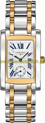 Longines Watches : L5.502.5.70.7 Quartz Silver Dial Roman Numerals Stainless Steel and 18ct Gold Women Watch