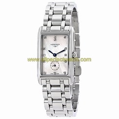 Longines Watches : L5.512.4.87.6 White Mother Of Pearl Dial Fixed Stainless Steel Band Women Watch