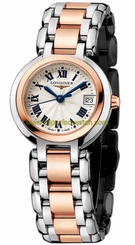 Longines Watches : L8.110.5.78.6 Quartz 18kt Rose Gold/stainless Steel Silver Dial 18kt Rose Gold/stainless Steel Band Women Watch