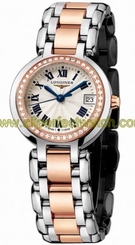 Longines Watches : L8.110.5.79.6 Quartz 18kt Rose Gold/stainless Steel Silver Dial 18kt Rose Gold/stainless Steel Band Women Watch