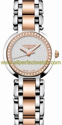 Longines Watches : L8.110.5.99.7 Quartz 18kt Rose Gold/stainless Steel Pave Diamond/mother Of Pearl Dial 18kt Rose Gold/stainless Steel Band Women Watch