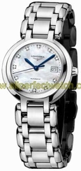 Longines Watches : L8.111.4.87.6 White mother of pearl dial Women Watch