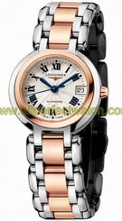 Longines Watches : L8.111.5.78.6 Automatic 18kt Rose Gold/stainless Steel Silver Dial 18kt Rose Gold/stainless Steel Band Women Watch