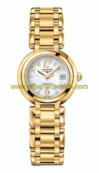 Longines Watches : L8.111.6.83.6 Automatic Mother of Pearl Dial Date 18ct Gold Women Watch