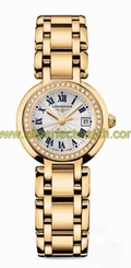 Longines Watches : L8.111.7.78.6 Automatic 18kt Gold White Dial 18kt Gold Band Women Watch