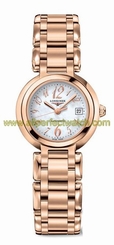 Longines Watches : L8.111.8.83.6 Automatic Mother of Pearl Dial Date 18ct Rose Gold Women Watch