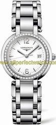 Longines Watches : L8.112.0.16.6 Quartz Stainless Steel White Dial Stainless Steel Band Women Watch