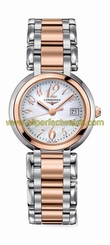 Longines Watches : L8.112.5.83.6 Quartz Mother of Pearl Date Dial 18ct Rose Gold Stainless Steel Women Watch