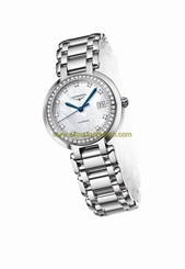 Longines Watches : L8.113.0.87.6 Automatic Diamond Mother of Pearl Dial Diamonds Bezel Stainless Steel Women Watch