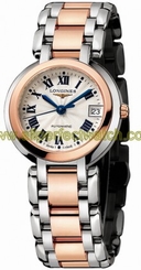 Longines Watches : L8.113.5.78.6 Automatic 18kt Rose Gold/stainless Steel Silver Dial 18kt Rose Gold/stainless Steel Band Women Watch