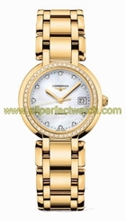 Longines Watches : L8.113.7.87.6 Automatic 18kt Gold Diamond/mother Of Pearl Dial 18kt Gold Band Women Watch
