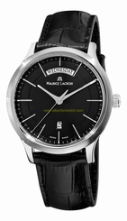 Maurice Lacroix Watches : LC1007-SS001330 Black Dial Stainless Steel Band Men Watch