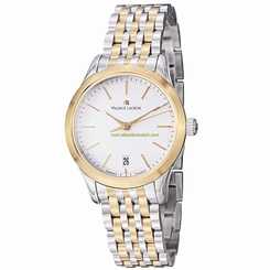 Maurice Lacroix Watches : LC1026-PVY13-130 Silver Dial Gold Tone Band Women Watch