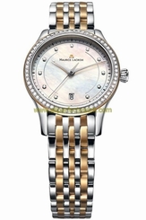 Maurice Lacroix Watches : LC1026-PVY23-170 Quartz Mother of Pearl Diamonds Dial Stainless Steel Women Watch