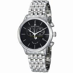 Maurice Lacroix Watches : LC1148-SS002-331 Black Dial Stainless Steel Band Men Watch