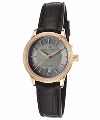 Maurice Lacroix Watches : LC6003-PD501-230 Automatic Date Black Leather Women Watch