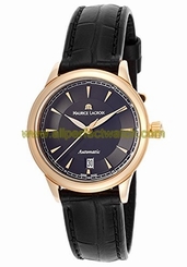 Maurice Lacroix Watches : LC6003-PG101-330 Black Dial Crocodile Leather Band Women Watch