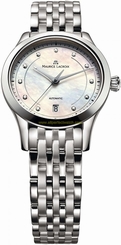 Maurice Lacroix Watches : LC6016-SS002-170 White M.o.p./diamonds Dial Stainless Steel Band Women Watch