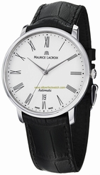 Maurice Lacroix Watches : LC6067-SS001-110 White Dial Stainless Steel Band Men Watch