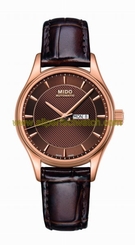 Mido Watches : M001.230.36.291.12 Automatic Brown Day Date Dial Brown Leather Women Watch