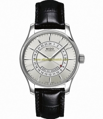Mido Watches : M001.429.16.031.20 Automatic Biege Dial Stainless Steel Case With Black Leather Strap Men Watch