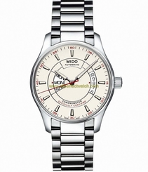 Mido Watches : M001.431.11.031.32 Automatic Beige Dial Stainless Steel Case With Steinless Steel Bracelet Men Watch