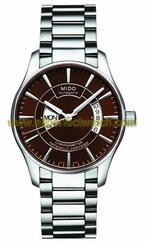 Mido Watches : M001.431.11.291.02 Automatic Chronometer Brown Dial Stainless Steel With Stainless Steel Bracelet Men Watch
