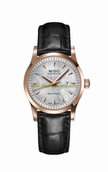Mido Watches : M005.007.36.101.00 Automatic Mother of Pearl Dial Date Black Leather Men Watch
