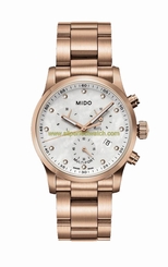 Mido Watches : M005.217.33.116.00 Quartz Chronograph Date Gold Tone Stainless Steel Women Watch