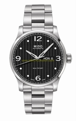 Mido Watches : M005.430.11.050.00 Automatic Black Dial Day Date Stainless Steel Men Watch
