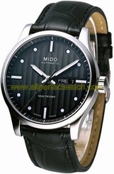 Mido Watches : M005.430.16.031.01 Black Leather Black Dial Men Watch