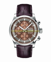Mido Watches : M005.614.16.292.12 Automatic Chronograph Shock Resistance Brown Men Watch