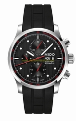 Mido Watches : M005.614.17.051.09 Automatic Chronograph Shock Resistance Black Men Watch