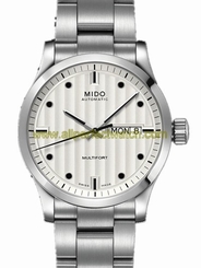 Mido Watches : M005.830.11.031.00 Automatic White Dial Stainless Steel Case With Stainless Steel Bracelet 38MM Men Watch
