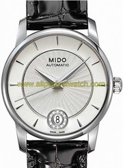Mido Watches : M007.207.16.036.00 Black Leather Silver Dial Women Watch