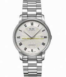 Mido Watches : M010.408.11.033.00 Automatic Chronometer Silver Gray Dial Stainless Steel Case With Stainless Steel Bracelet Men Watch