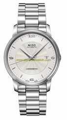 Mido Watches : M010.408.11.037.00 Automatic Chronometer Silver Dial Stainless Steel With Stainless Steel Bracelet Men Watch