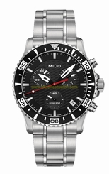 Mido Watches : M011.417.11.051.02 Quartz Black Dial Date Stainless Steel Men Watch