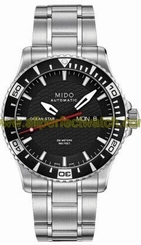 Mido Watches : M011.430.11.051.02 Automatic Black Dial Stainless Steel Case With Stainless Steel Bracelet Men Watch