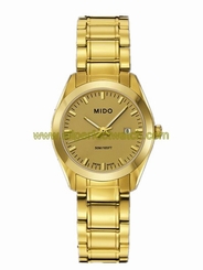 Mido Watches : M012.210.33.021.00 Swiss Quartz Dial Stainless Steel Case And PVT Gold Coating Bezel With PVD Gold Coating Stainless Steel Bracelet Women Watch