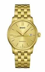 Mido Watches : M013.410.33.021.00 Quartz Gold Dial Date Gold Tone Stainless Steel Men Watch