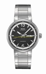 Mido Watches : M015.431.11.067.00 Automatic Chronometer Black Dial Day Date Shock Resistance Stainless Steel 39mm Men Watch