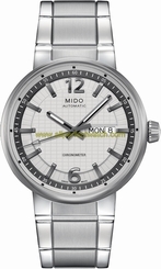Mido Watches : M015.631.11.037.09 Automatic Chronometer Shock Resistance Day Date Stainless Steel Men Watch