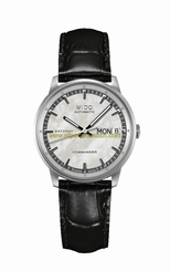 Mido Watches : M016.230.16.111.20 Automatic Mother of Pearl Dial Day Date Shock Resistance Black Leather Women Watch
