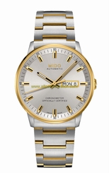 Mido Watches : M021.431.22.071.00 Automatic Chronometer Day Date Two Tone Stainless Steel Men Watch