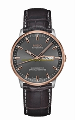 Mido Watches : M021.431.26.061.00 Automatic Chronometer Day Date Brown Leather Men Watch