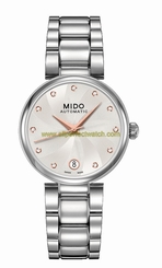 Mido Watches : M022.207.11.036.10 Automatic Diamond Dial Date Stainless Steel Women Watch