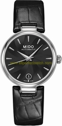 Mido Watches : M022.207.16.051.00 Automatic Analog Date Black Leather Women Watch