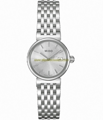 Mido Watches : M2130.4.13.1 Quartz Silver Dial Date Stainless Steel Women Watch
