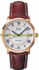 Mido Watches : M3895.3.21.8 Automatic Leather Strap Men Watch